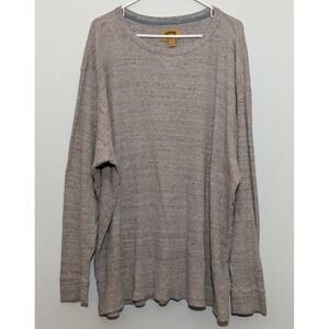 Foundry Supply Co LT 2XLT Thermal Waffle Knit Long Sleeve Gray Tall Outdoors